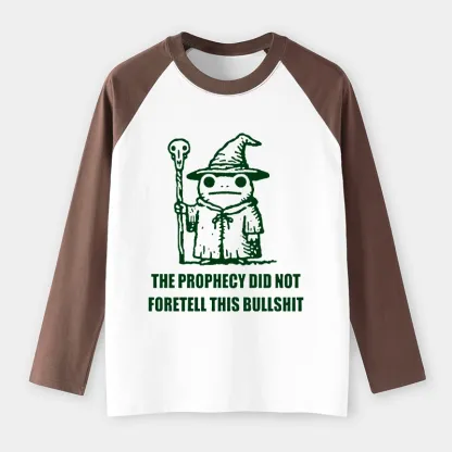Tokyo-Tiger Funny Meme Wizard Frog Weird Prophecy Raglan Long Sleeve T-shirt