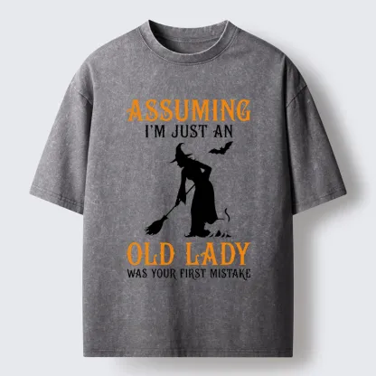 Tokyo‑Tiger Witch Attitude Meme Washed T‑Shirt