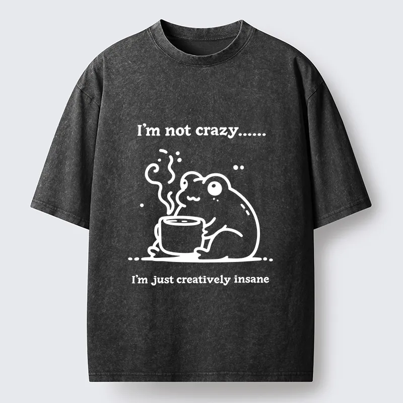 Tokyo‑Tiger Crazy Frog Meme Washed T‑Shirt