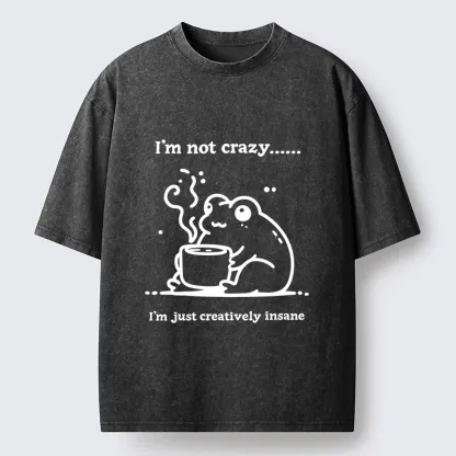 Tokyo‑Tiger Crazy Frog Meme Washed T‑Shirt
