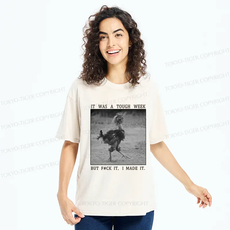 Tokyo-Tiger Successful Chicken Washed T-Shirt