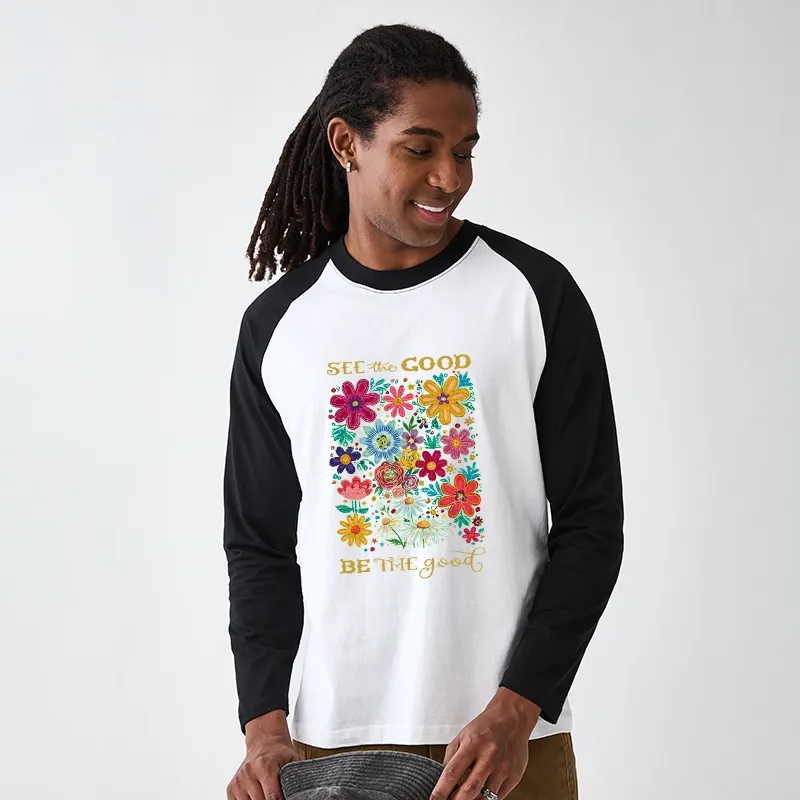Tokyo-Tiger Flower：See The Good Be The Good Raglan Long Sleeve T-shirt