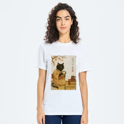 Tokyo-Tiger Cat Heart Full Of Coffee Classic T-Shirt