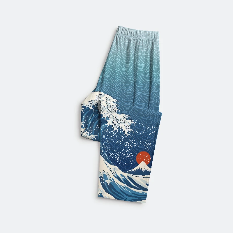 Tokyo-Tiger The Great Wave Off Fuji Family Pajama Sets