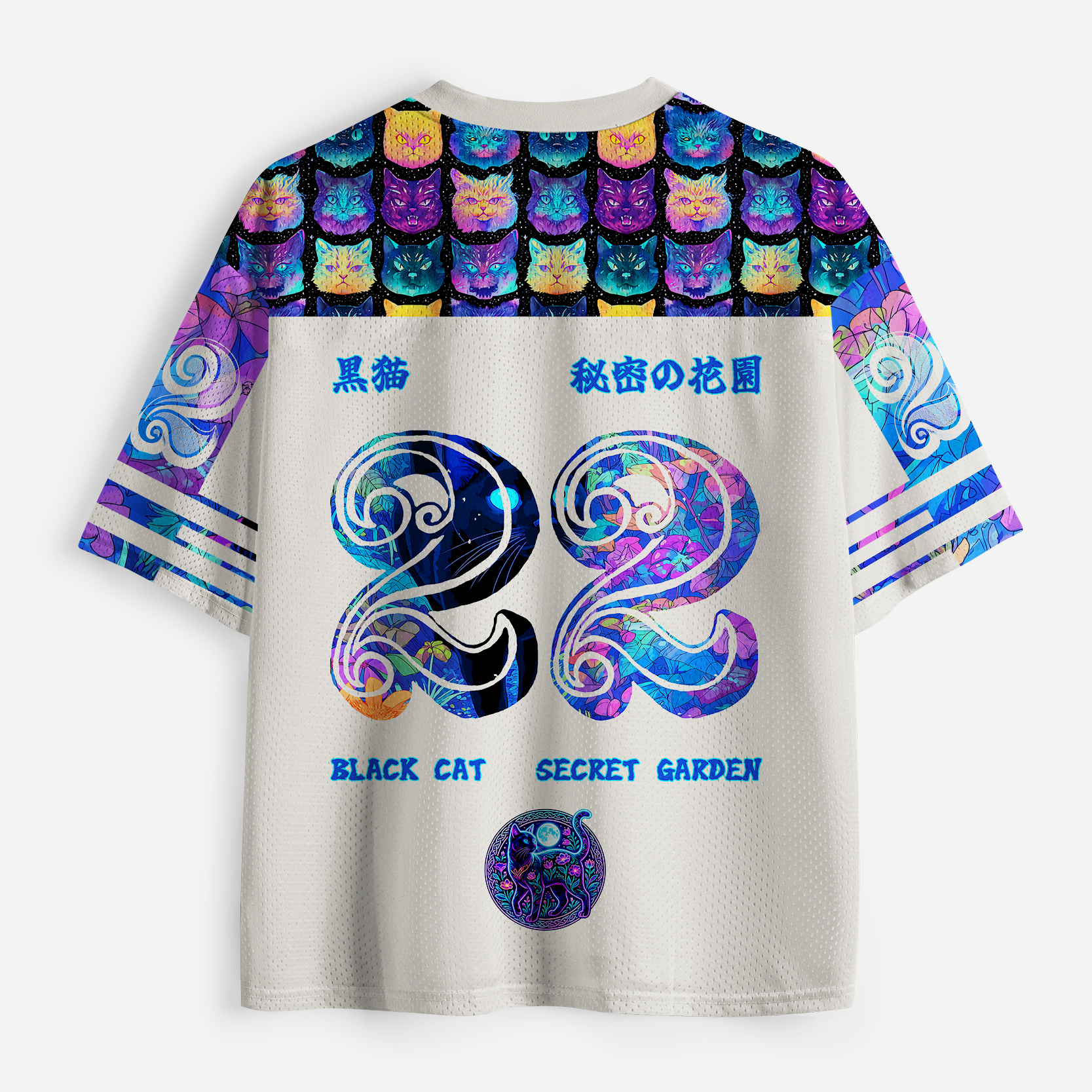 Tokyo-Tiger Cat Of The Secret Garden Mesh Jersey