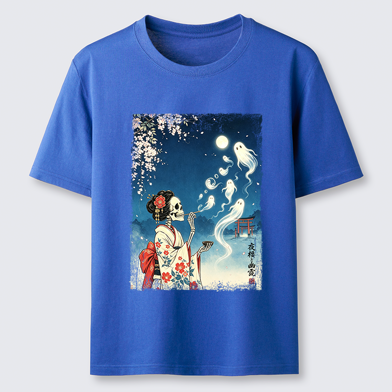 Tokyo-Tiger Moon Skeleton Ghost Classic T-Shirt