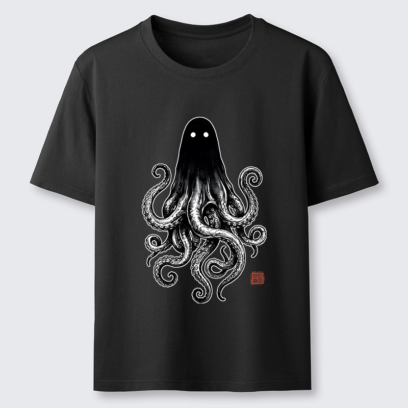Tokyo-Tiger Spooky Ghost Octopus Classic T-Shirt