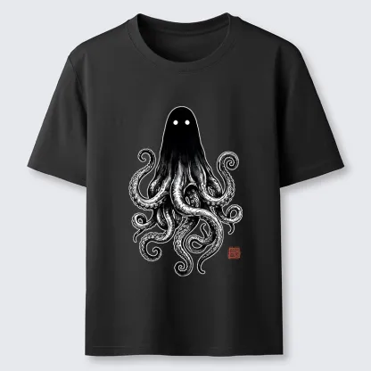 Tokyo-Tiger Spooky Ghost Octopus Classic T-Shirt