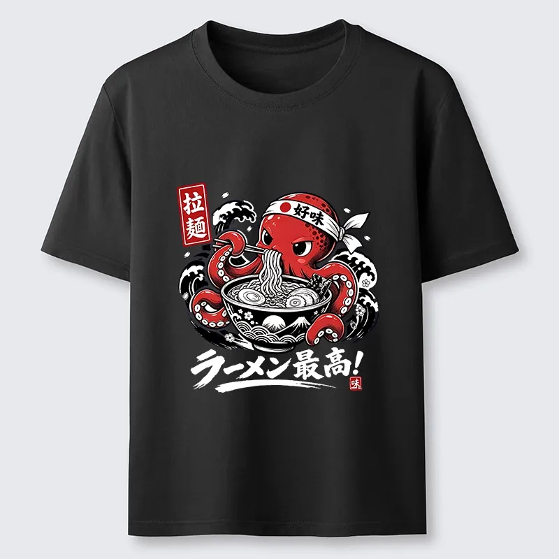 Tokyo-Tiger Octopus Loves Ramen Classic T-Shirt