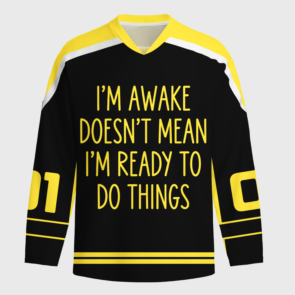 Tokyo-Tiger Funny Battery Low Long-Sleeve Hockey Jersey
