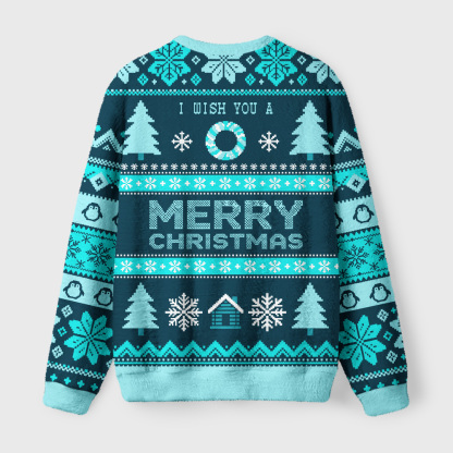 Tokyo-Tiger Too Peopley Outdoors Fuzzy Christmas Ugly Sweatshirt