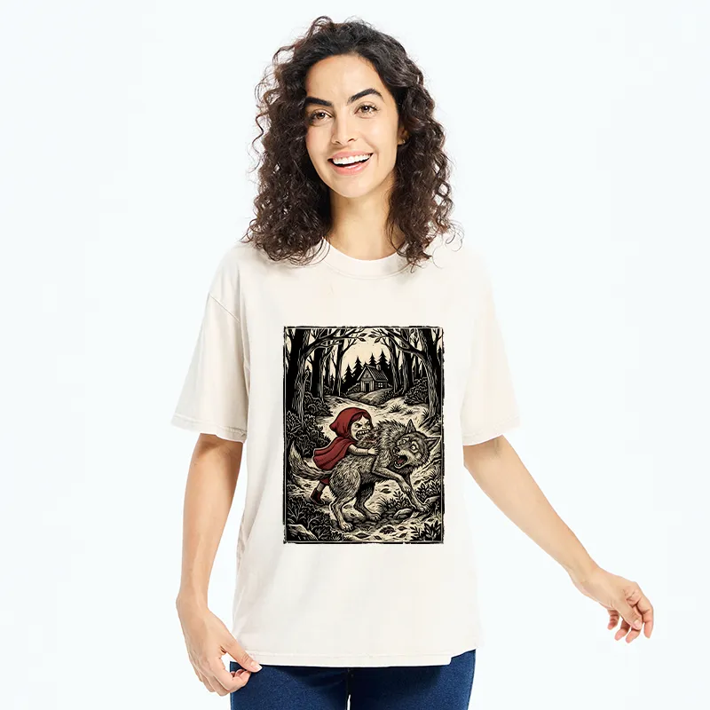 Tokyo-Tiger Humor Of Inverted Stories Washed T-Shirt