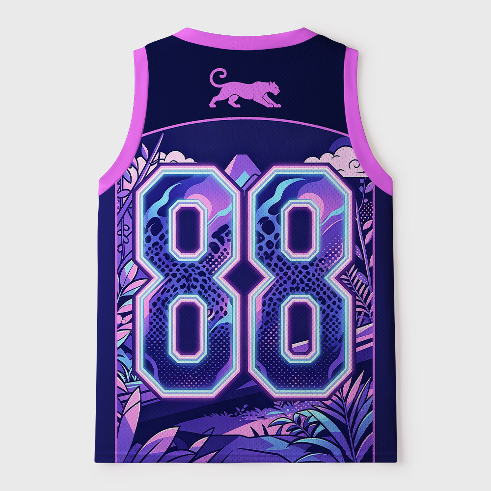 Tokyo-Tiger Forest Cheetah Mesh Tank Top