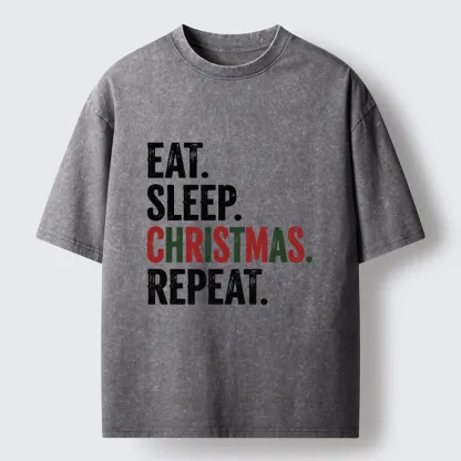 Tokyo-Tiger Christmas Daily Repeat Washed T-Shirt