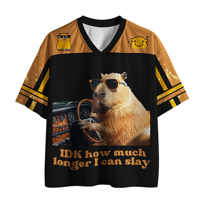 Tokyo-Tiger Capybara Slay Mode Mesh Jersey