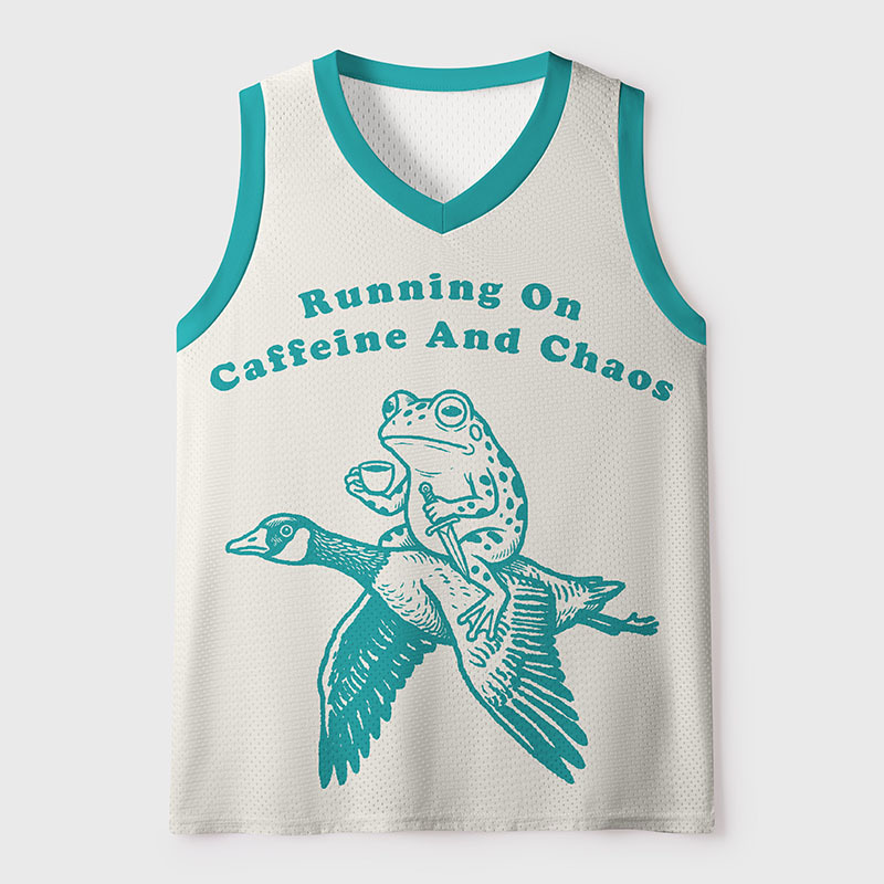 Tokyo-Tiger Running On Caffeine And Chaos Mesh Tank Top Sale