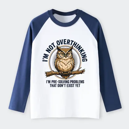 Tokyo-Tiger Overthink Master Owl Raglan Long Sleeve T-shirt