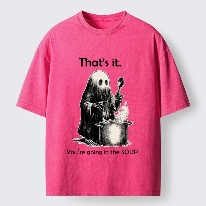 Tokyo‑Tiger Spooky Ghost Chef Washed T‑Shirt