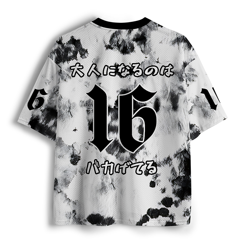 Tokyo-Tiger Funny Adult Life Quote Mesh Jersey
