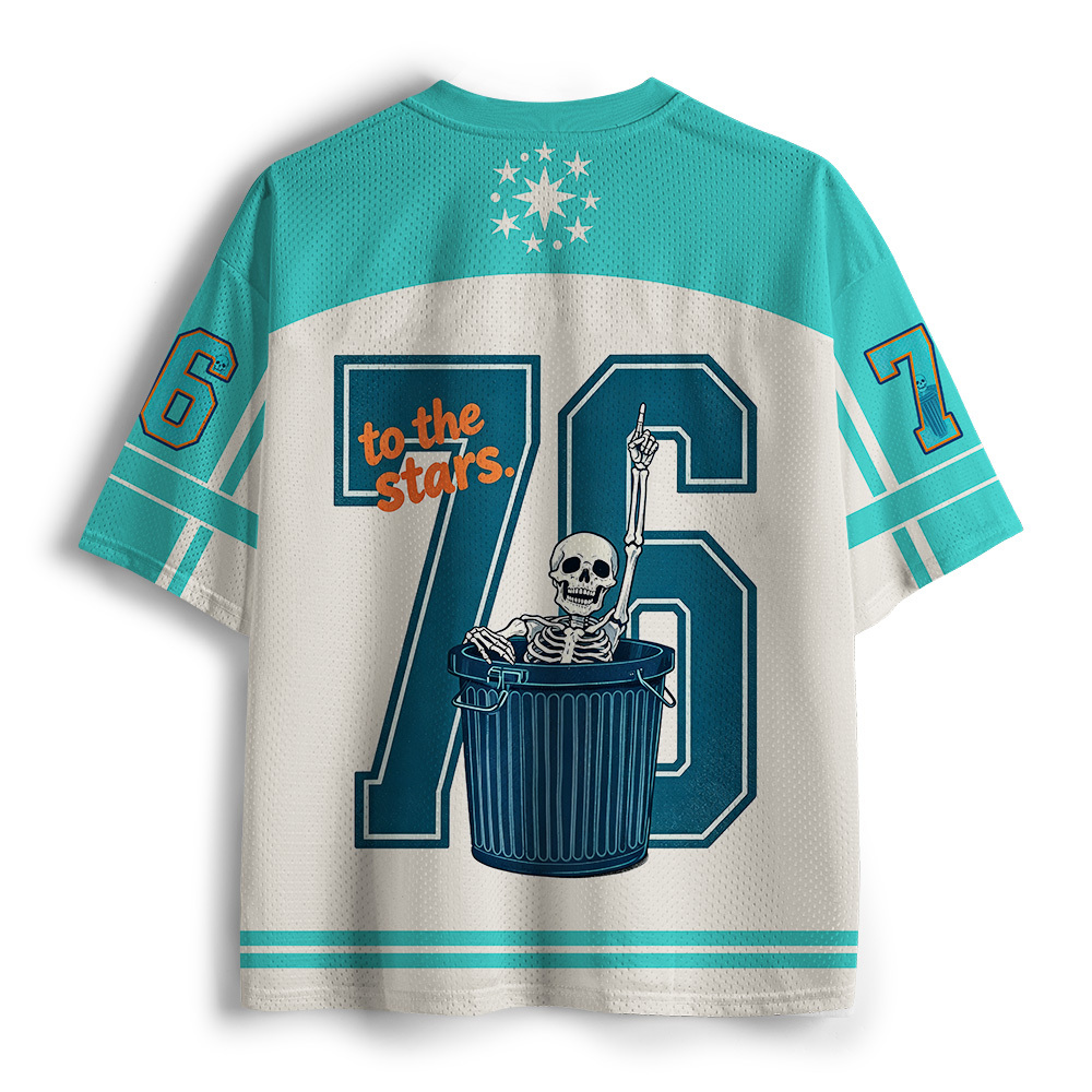 Tokyo-Tiger Gutter Skull Mesh Jersey