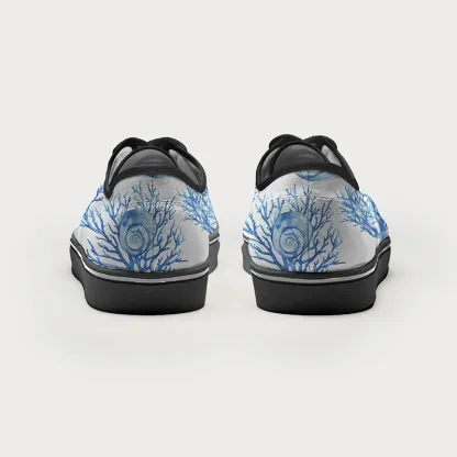 Tokyo-Tiger Shell And Coral Canvas Shoes