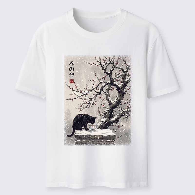 Tokyo-Tiger Snow Cat Calm Vibes Classic T-Shirt
