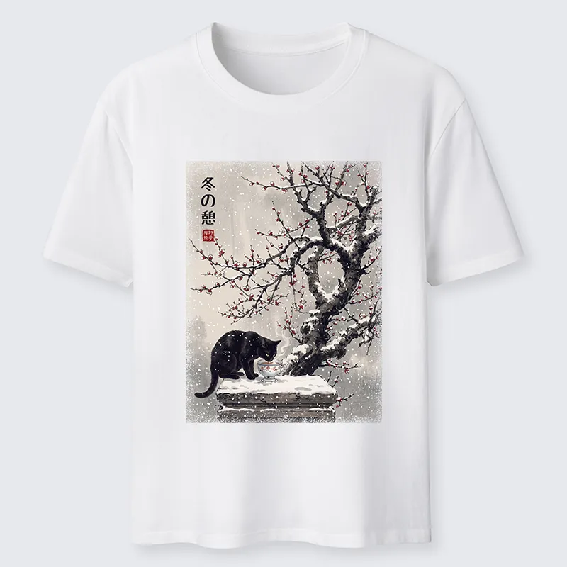 Tokyo-Tiger Snow Cat Calm Vibes Classic T-Shirt