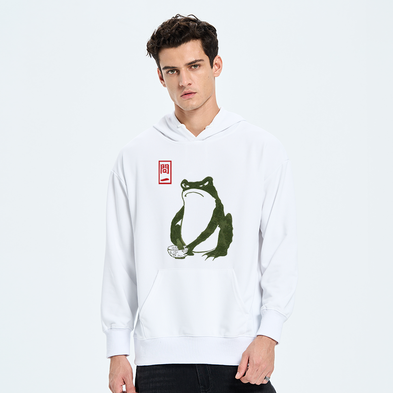 Tokyo-Tiger Woodblock Print Frog Classic Hoodie