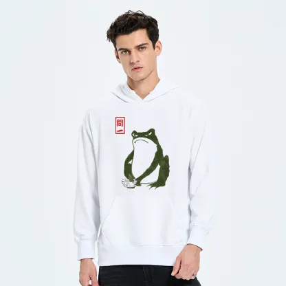 Tokyo-Tiger Woodblock Print Frog Classic Hoodie