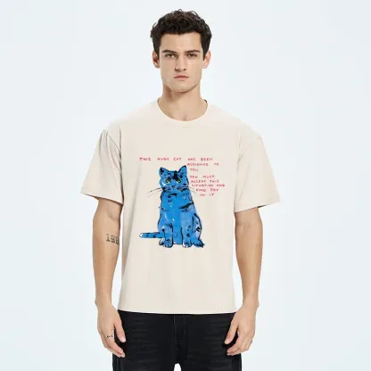 Tokyo-Tiger Accept This Giant Cat Washed T-Shirt