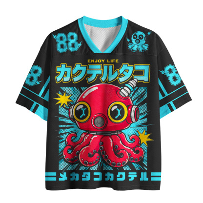 Tokyo-Tiger Cocktail Octopus Mecha Mesh Jersey
