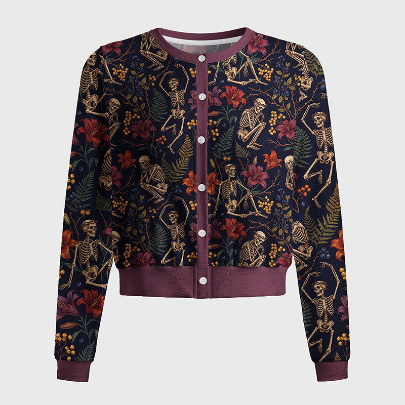 Tokyo-Tiger Life Blooms Among The Bones Women's Lightweight Cardigan