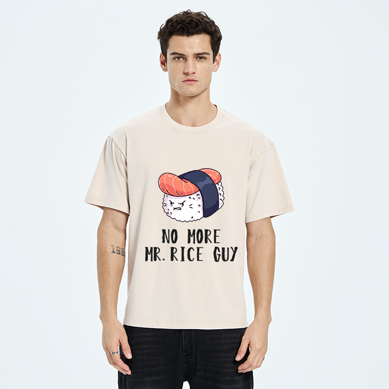 Tokyo‑Tiger Funny Sushi Meme Washed T‑Shirt
