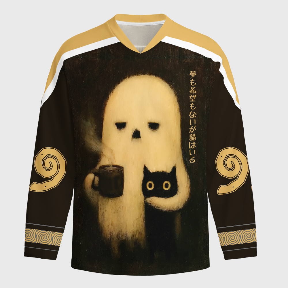 Tokyo-Tiger No Hope But A Cat Long-Sleeve Hockey Jersey