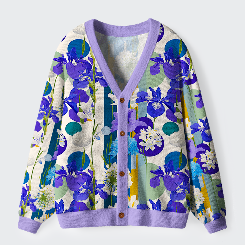 Tokyo-Tiger Canvas of Iris Ugly Cardigan Sweater