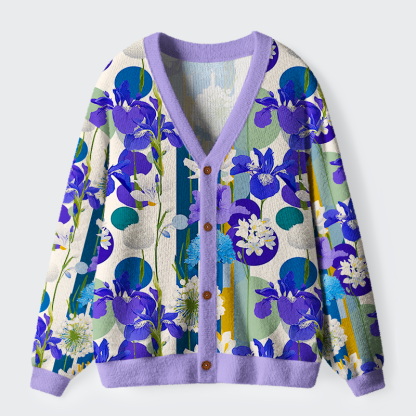 Tokyo-Tiger Canvas of Iris Ugly Cardigan Sweater