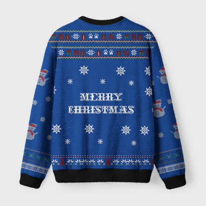 Tokyo-Tiger Funny Raccoon First Of All I'm A Delight Fuzzy Christmas Ugly Sweatshirt