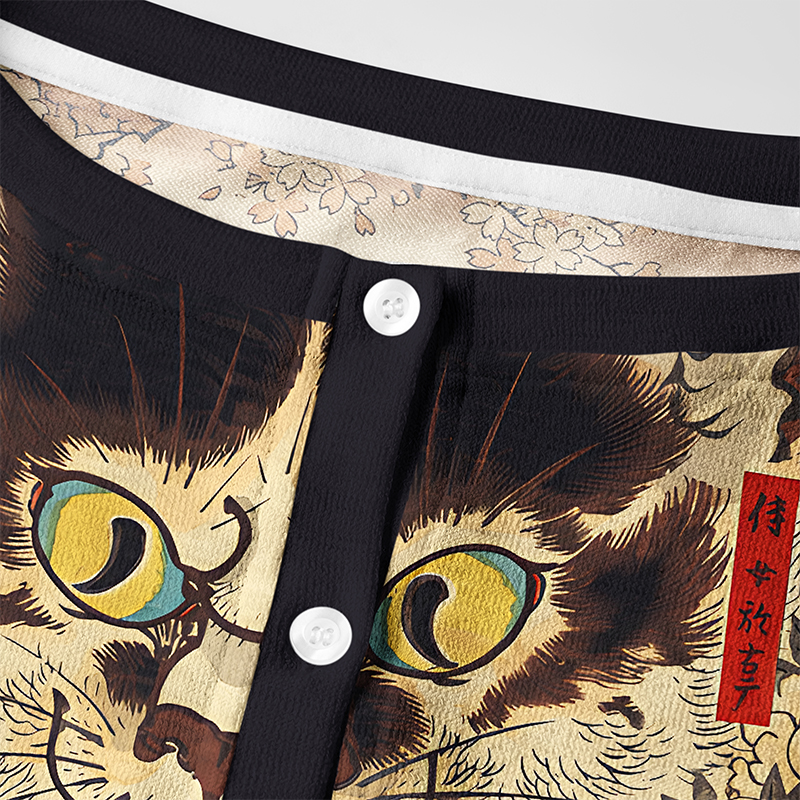 Tokyo-Tiger The Cat And The Geisha Women's Lightweight Cardigan