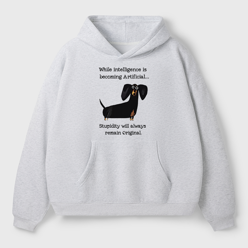 Tokyo-Tiger Dachshund Real Humor Funny Meme Adult Fleece Hoodie