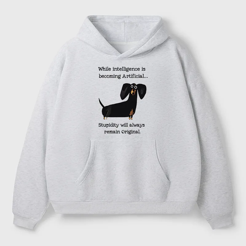 Tokyo-Tiger Dachshund Real Humor Funny Meme Adult Fleece Hoodie