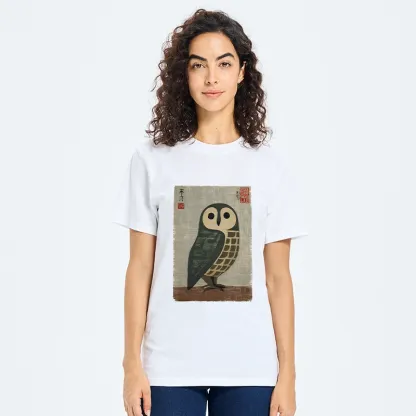 Tokyo-Tiger Traditional Owl In Japanese Art Classic T-Shirt