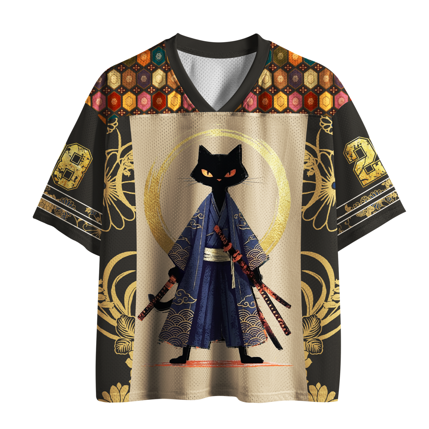 Tokyo-Tiger Samurai Black Cat Mesh Jersey Sale