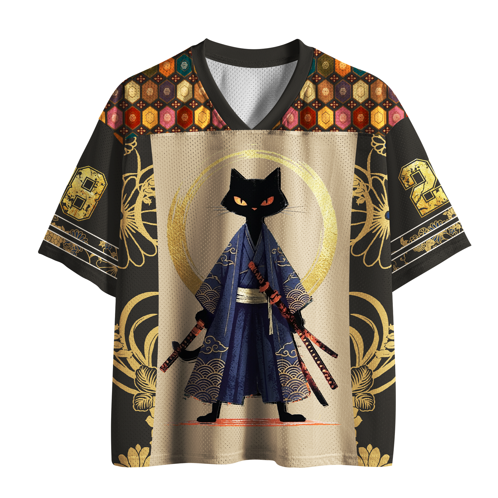 Tokyo-Tiger Samurai Black Cat Mesh Jersey Sale