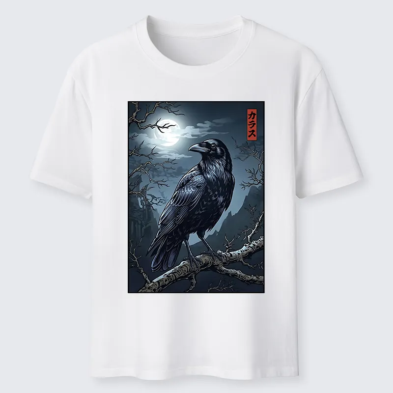 Tokyo-Tiger Full Moon Crow Vibe Classic T-Shirt