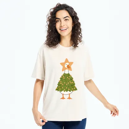 Tokyo‑Tiger Christmas Duck Vibe Washed T-Shirt
