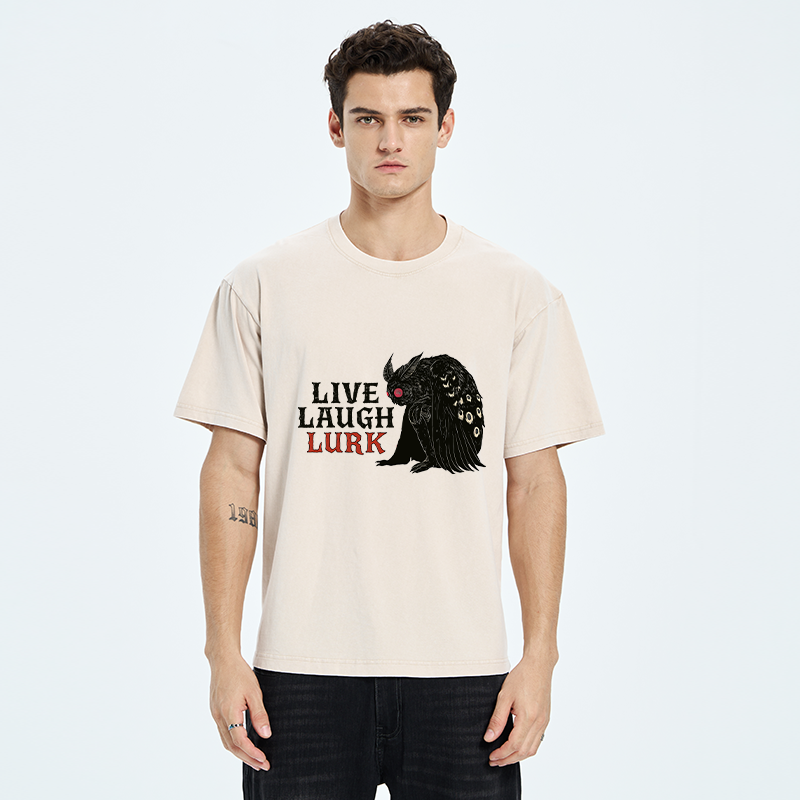 Tokyo-Tiger Mothman In The Shadows Washed T-Shirt