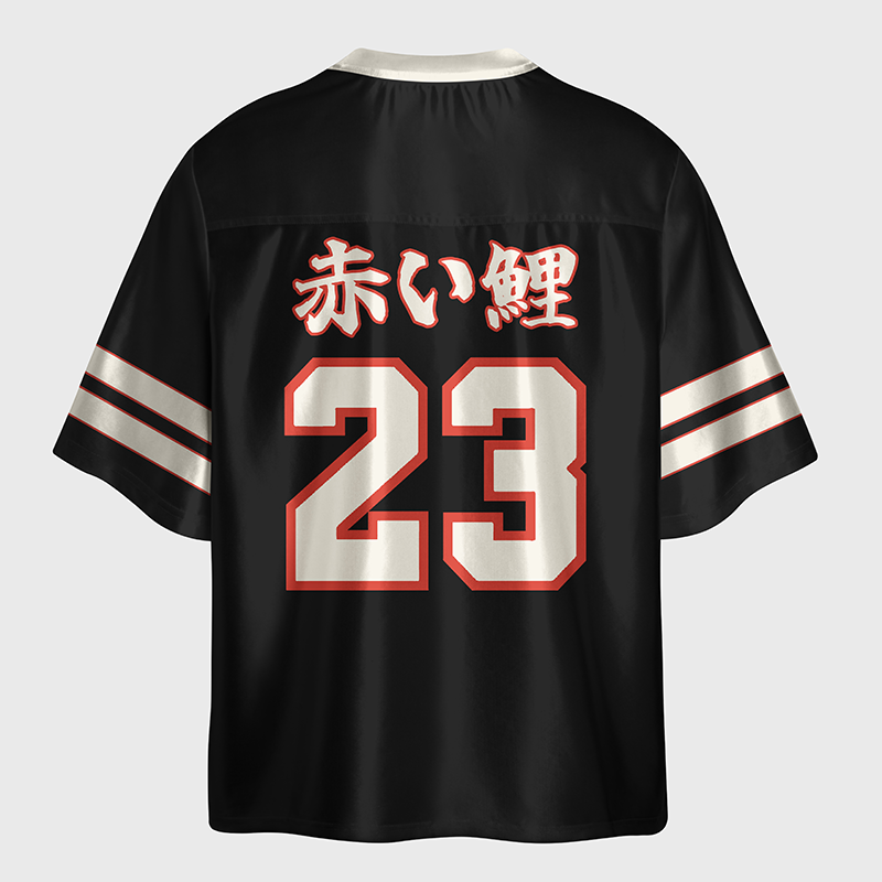 Tokyo-Tiger Sakura Koi Fish Japanese Zen Glossy Oversized Jersey