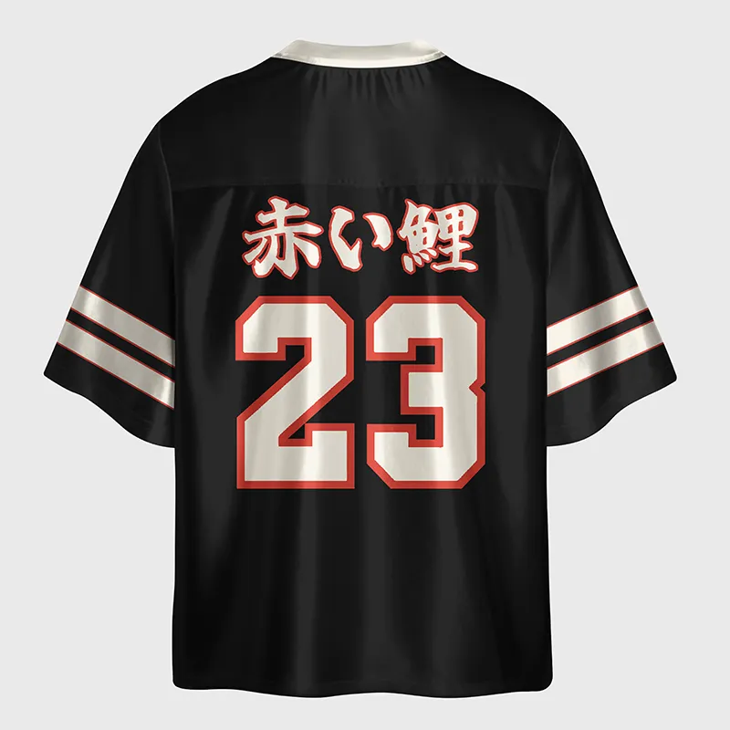 Tokyo-Tiger Sakura Koi Fish Japanese Zen Glossy Oversized Jersey