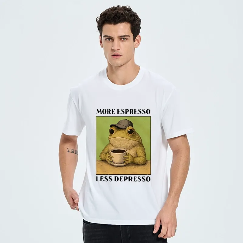 Tokyo-Tiger Frog Drinking Coffee Funny Classic T-Shirt