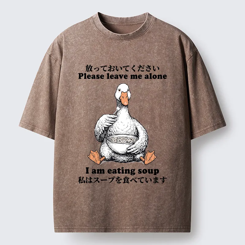 Tokyo-Tiger Funny Soup Duck Meme Washed T-Shirt